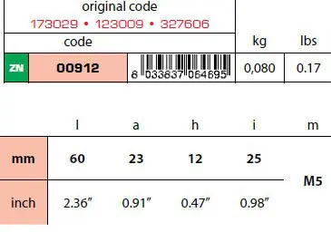00912 Johnson Anode Technical Specifications