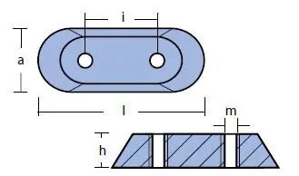 00912 Johnson Anode Technical Drawing