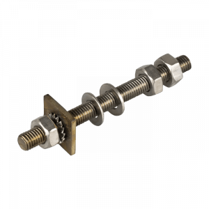 01007SS: Bolt On Stainless Steel Stud 10mm Diameter with nuts and washers