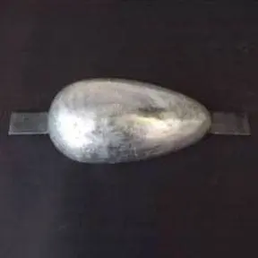 Zn3wuk/AL3wuk Weld On Hull Aluminium, Zinc Anode