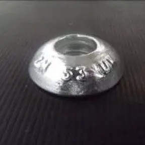 AL53uk 0.098kg Aluminium Bolt On Hull Anode 60mm Diameter