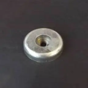 AL59uk 0.838kg Aluminium Bolt On Hull Anode 120mm Diameter