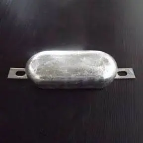 AL79uk 1.5kg Aluminium Bolt On Hull Anode