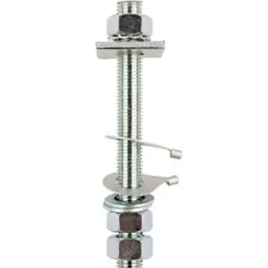 M10BSS M10 Stainless Steel Stud Assemblies C/W Nuts And Washers For Wood/GRP