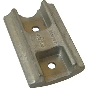 CM431708Z Zinc Bombardier/Johnson/Evinrude Curved Block Propeller Shaft Anode