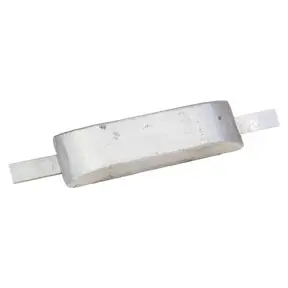 MME17AA 1.85kg Weld On Aluminium Hull Anode (with aluminium inserts)