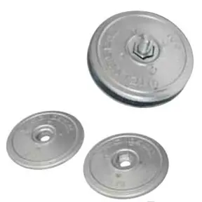 00102E: 90mm Disc Rudder Anode (pair)
