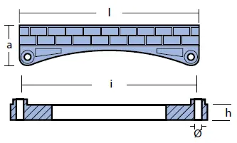 00900: BRP Waffle Bar Anode for OMC Technical Drawing