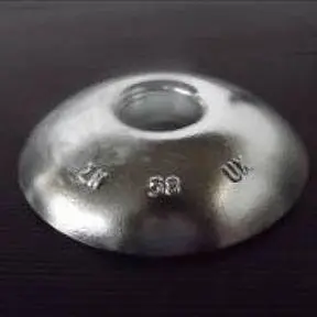 AL58uk 0.8kg Aluminium Bolt On Hull Anode 140mm Diameter