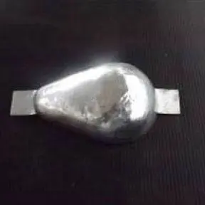 Zn76wuk/AL76wuk Weld On Hull Aluminium, Zinc Anode