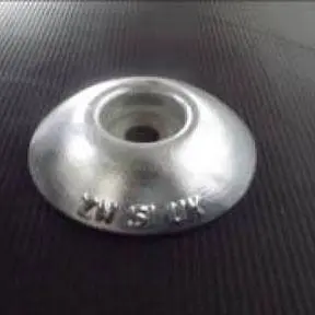 Zn51uk 0.8kg Zinc Bolt On Hull Anode 85mm Diameter