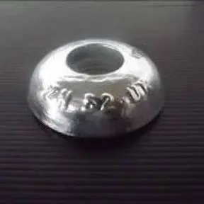 Zn52uk/AL52uk Bolt On Hull Anode 65mm Diameter