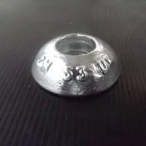 Zn53uk 0.25kg Zinc Bolt On Hull Anode 60mm Diameter