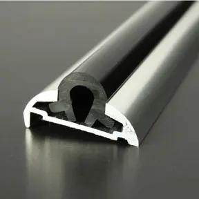 ALI 605 Boat Rub Rail Shown with PVC 1062 Insert photo angle