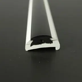 PVC 1472R White Boat Rub Rail Shown Fitted With PVC 1022 Black Insert photo front