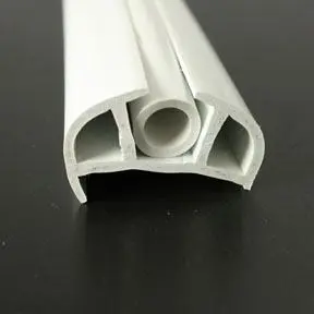 PVC 168 White Boat Rub Rail Shown Fitted With White Insert photo front