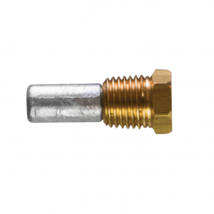 TEC-E0B Zinc USA Type Pencil Anode Diameter 9.5mm x Length 19mm complete with plug 1/4″ NPT