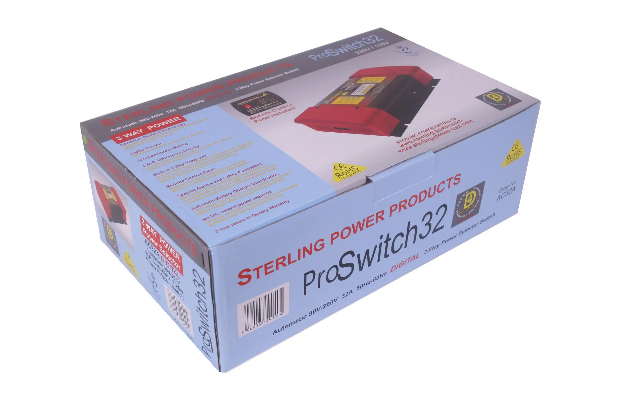32A AC Automatic Crossover Switch box