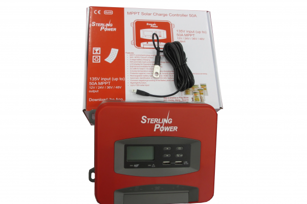 Solar Charge Controllers - Regulators box and cable